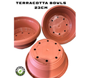 3 x 23cm Terracotta Bulb Bowls perfect for Bulbs, Alpines, Bonsai