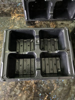 10 x 4 Cell Bedding Pack Plug Plant Half Size Seed Tray with Holes