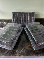 3 x Full Size Seed Tray Propagator With Watering Holes