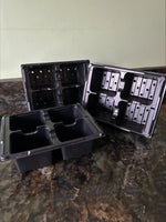 10 x 4 Cell Bedding Pack Plug Plant Half Size Seed Tray with Holes