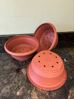 3 x 23cm Terracotta Bulb Bowls perfect for Bulbs, Alpines, Bonsai