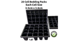 Cell Bedding Pack Plug Plant Half Size Seed Tray with Holes - Various Options