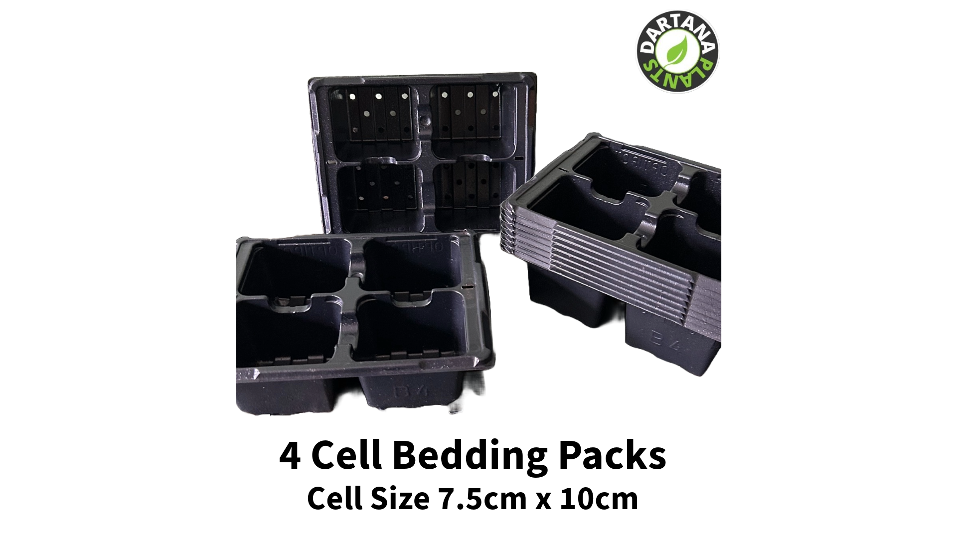 Cell Bedding Pack Plug Plant Half Size Seed Tray with Holes - Various Options