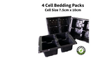 2 x 4 Cell Bedding Pack Plug Plant Half Size Seed Tray with Holes