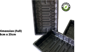 2 x Full Size Seed Tray Without Watering Holes