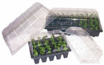 Full and Half Size Seed Tray Propagator With Watering Holes - Various Sizes and Quantities