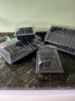 Full and Half Size Seed Tray Propagator With Watering Holes - Various Sizes and Quantities