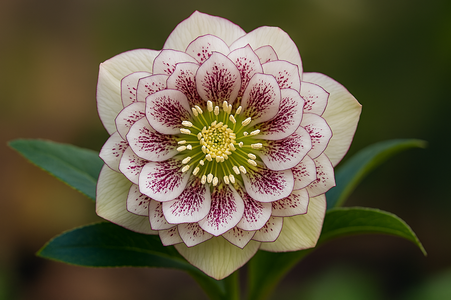 Hellebore Double White Spotted — A Stunning Winter‑to‑Spring Showstopper