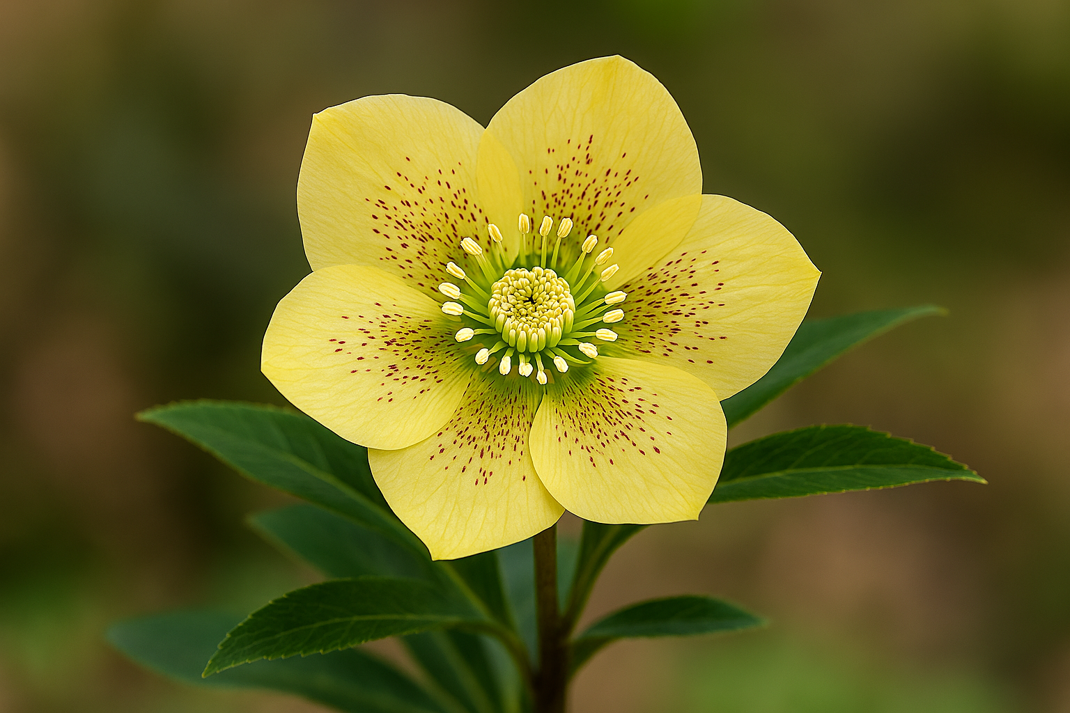 Hellebore ‘Yellow Lady’ — A Bright Winter Jewel for Shaded Gardens