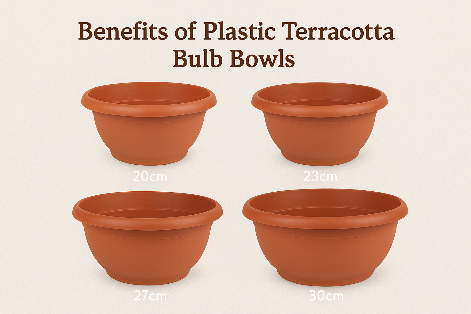 Why Choose Plastic Terracotta Bulb Bowls?