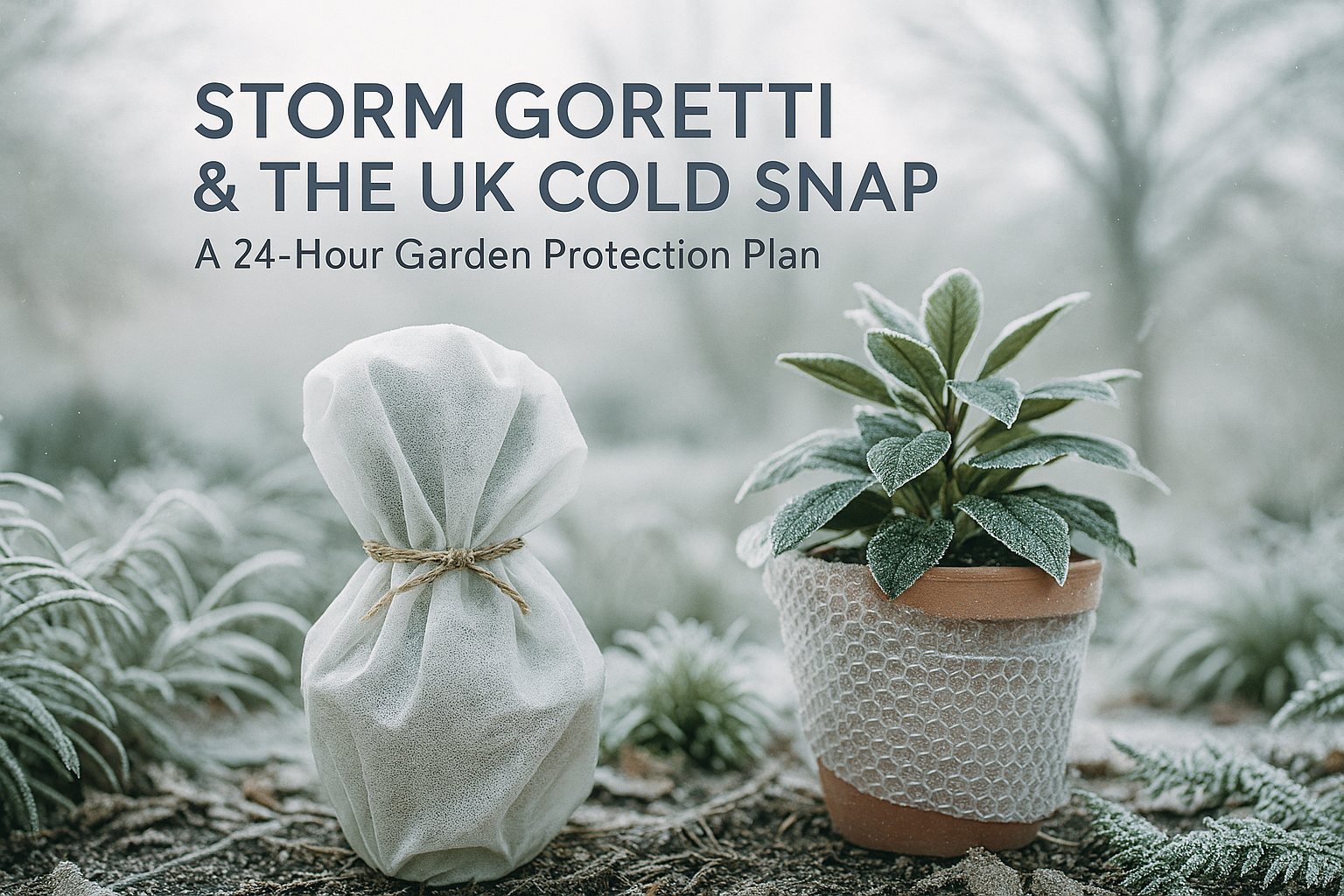 Storm Goretti & the UK Cold Snap: Your 24‑Hour Garden Protection Plan