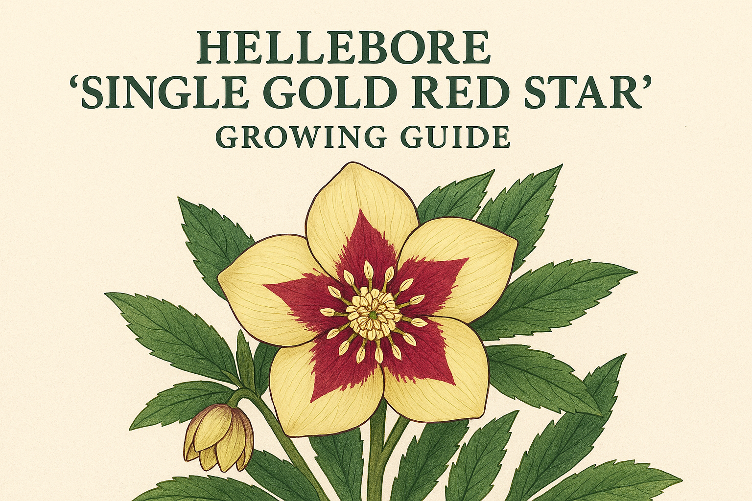 Hellebore 'Single Gold Red Star' – Growing Guide