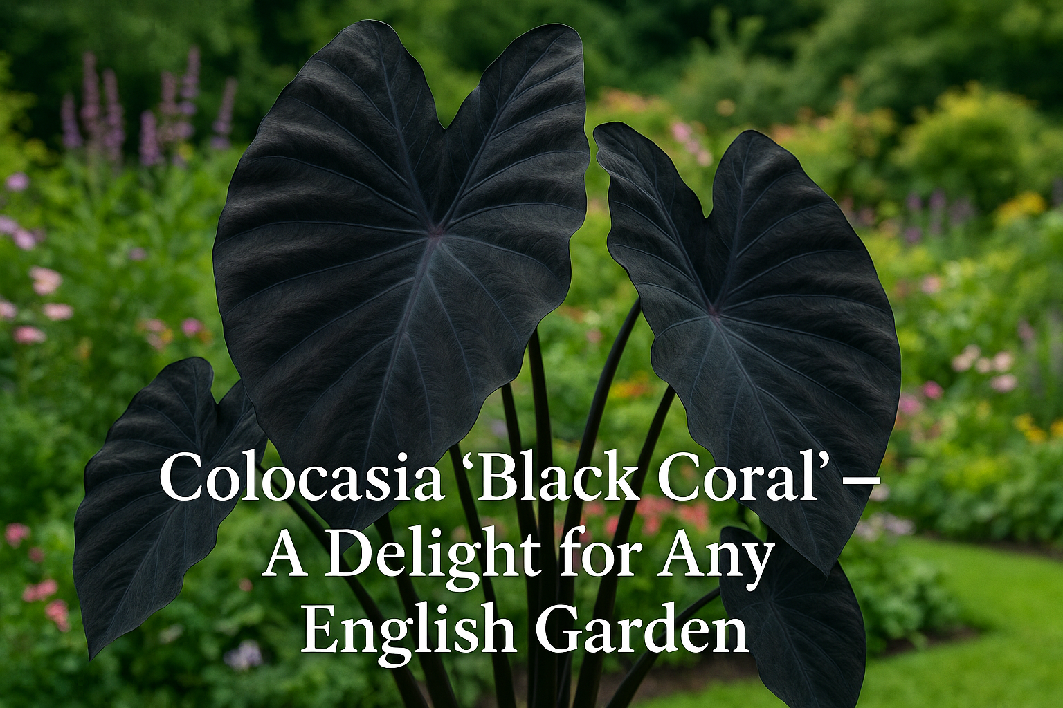 Colocasia ‘Black Coral’ – A Delight for Any English Garden