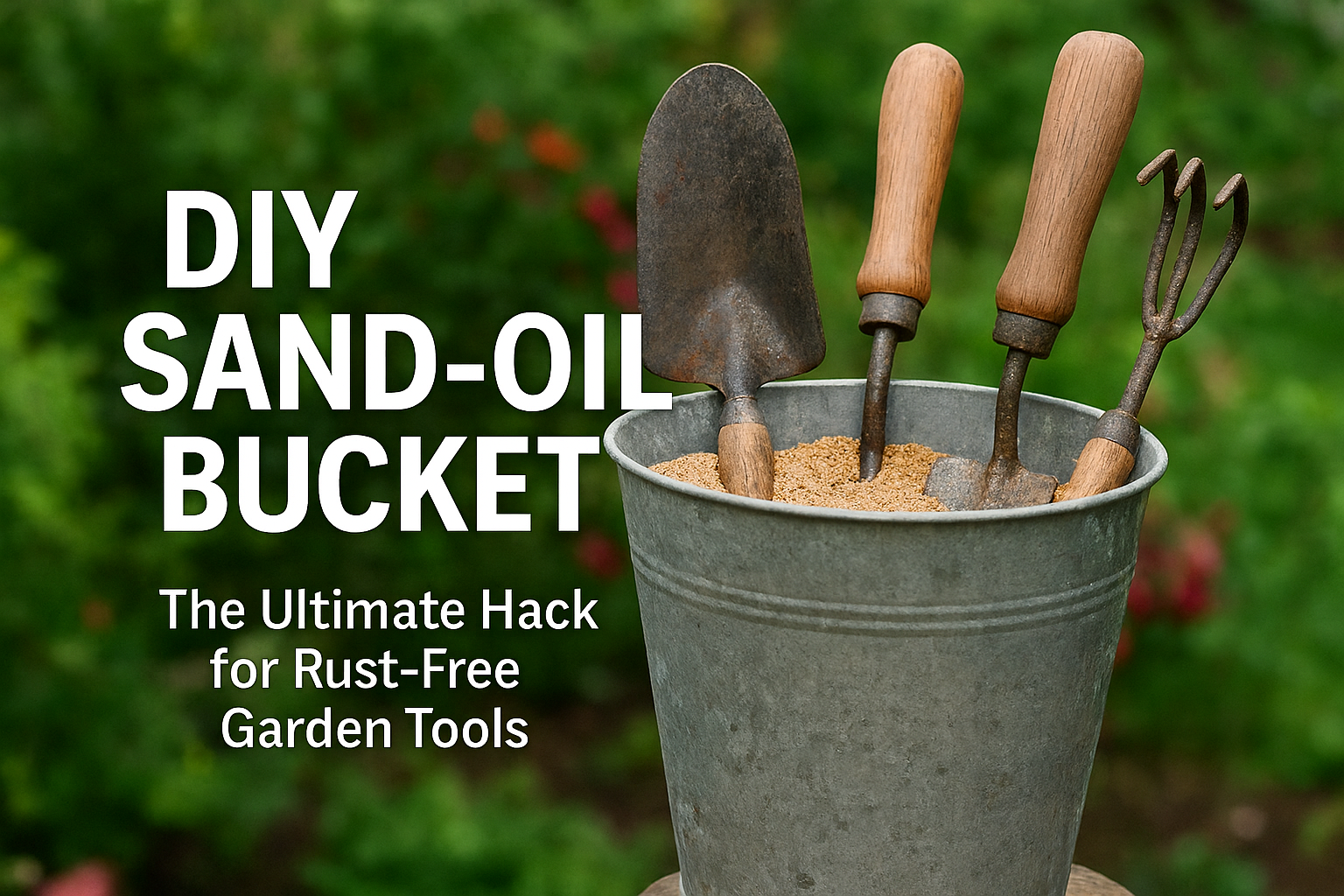 DIY Sand-Oil Bucket: The Ultimate Hack for Rust-Free Garden Tools