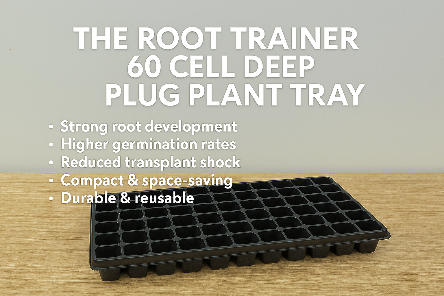 The Root Trainer 60 Cell Deep Plug Plant Tray – A Gardener’s Best Friend