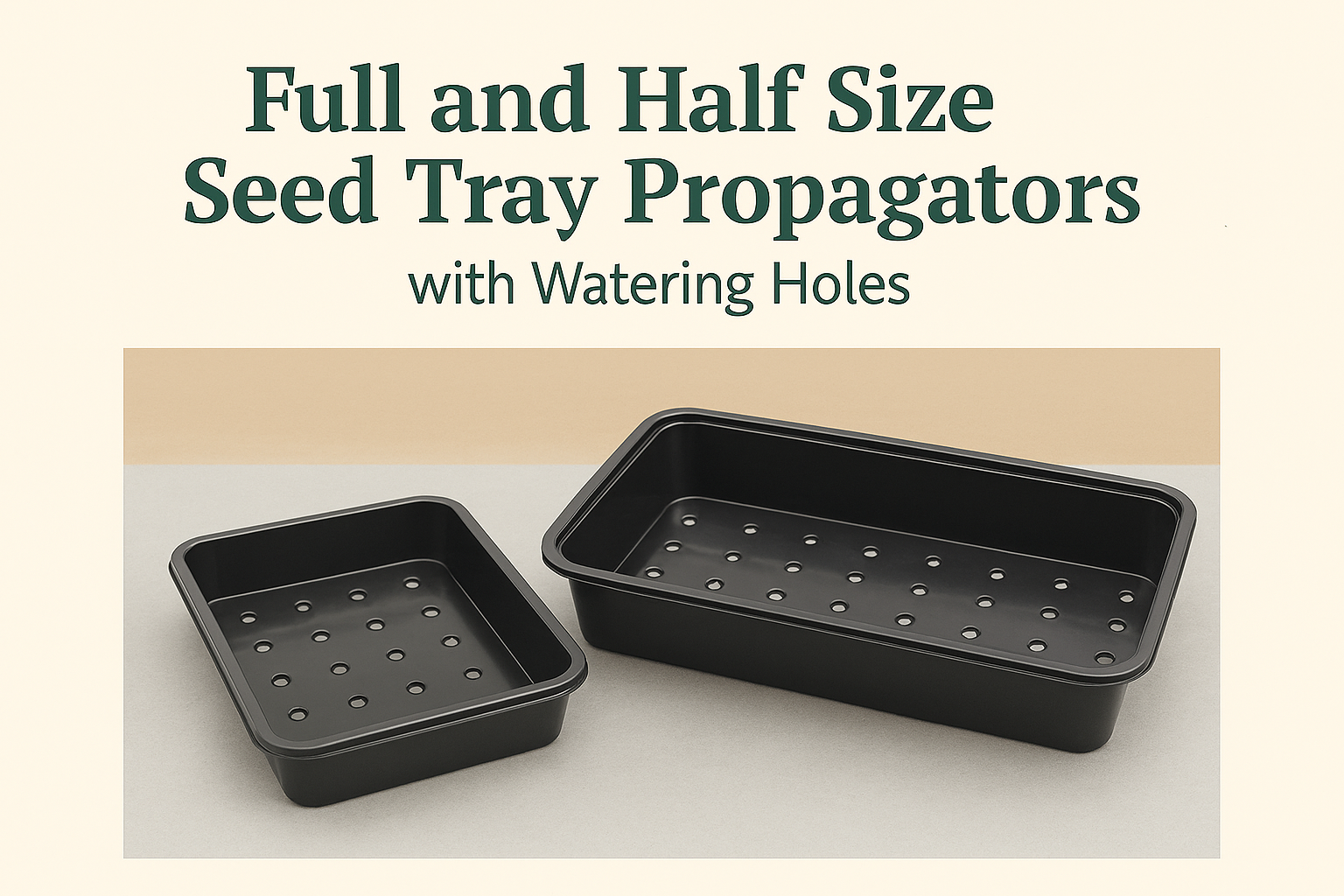 Full and Half Size Seed Tray Propagators with Watering Holes – A Complete Guide