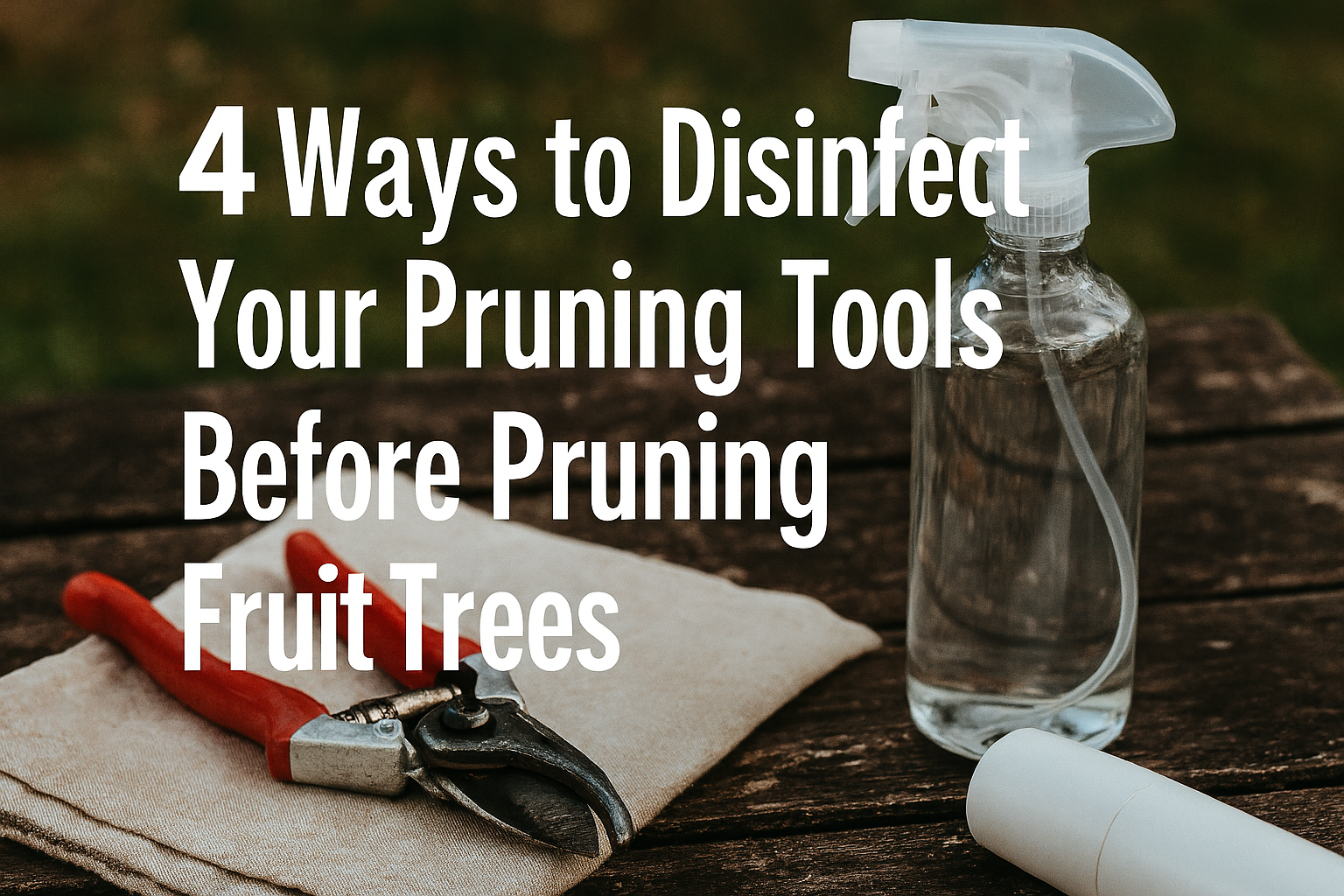 Preparing Your Tools for Fruit Tree Pruning: The Ultimate Cleaning & Disinfection Guide