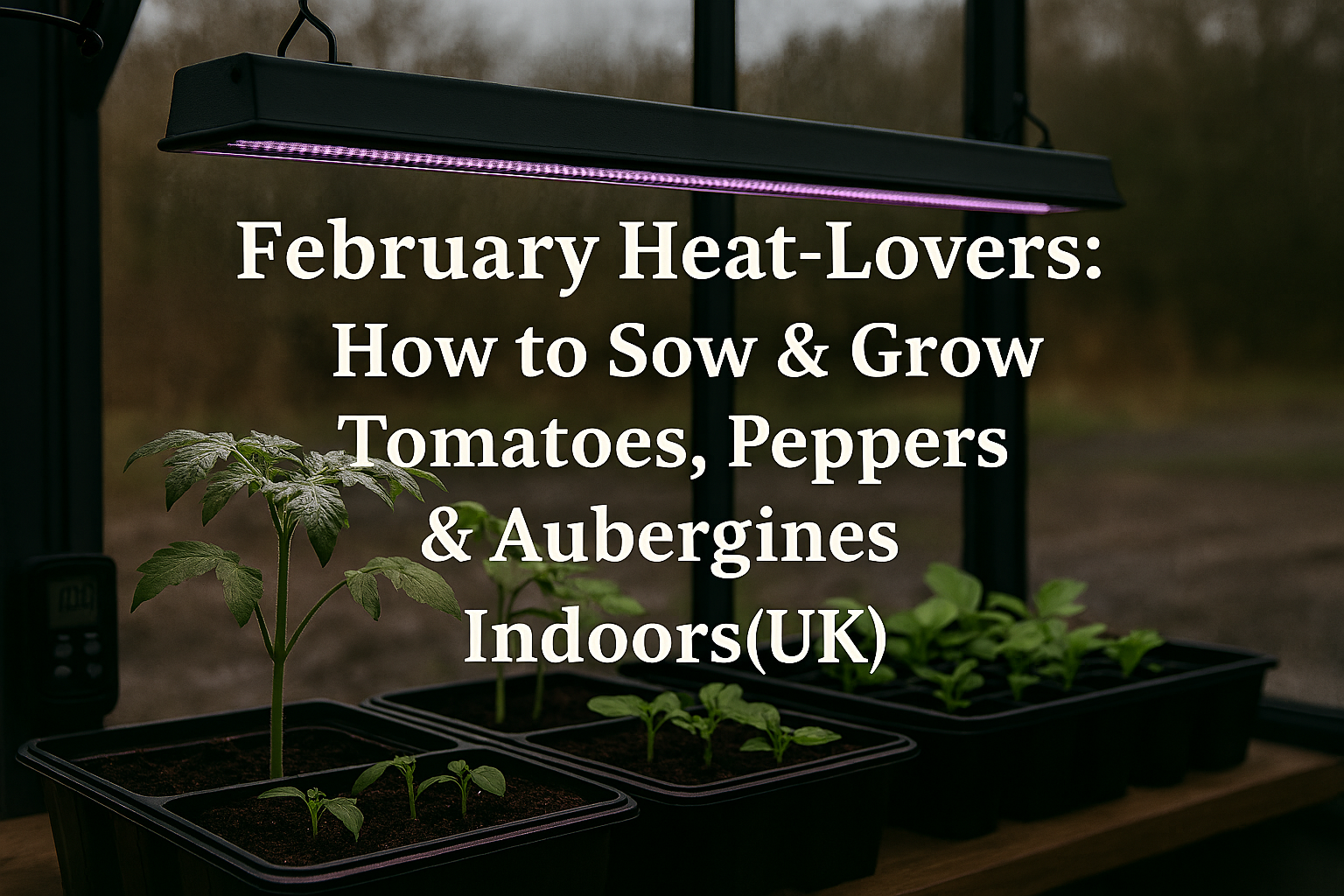 February Heat‑Lovers: How to Sow & Grow Tomatoes, Peppers & Aubergines Indoors (UK)