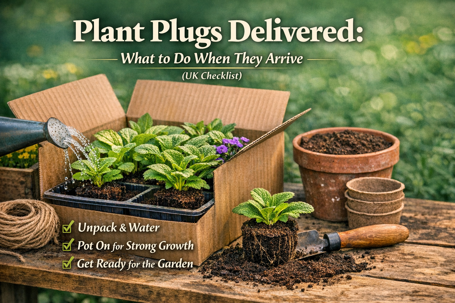 Plant Plugs Delivered: What to Do When They Arrive