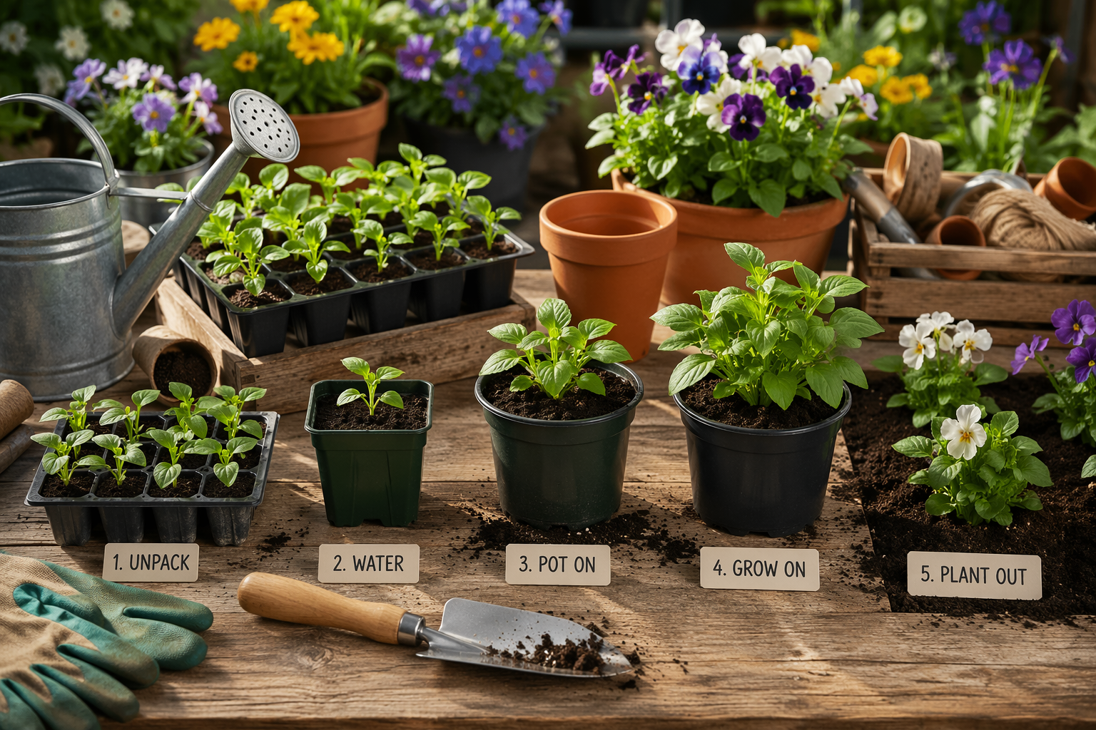 🌿 How to Grow Plug Plants Successfully (Step-by-Step UK Guide)