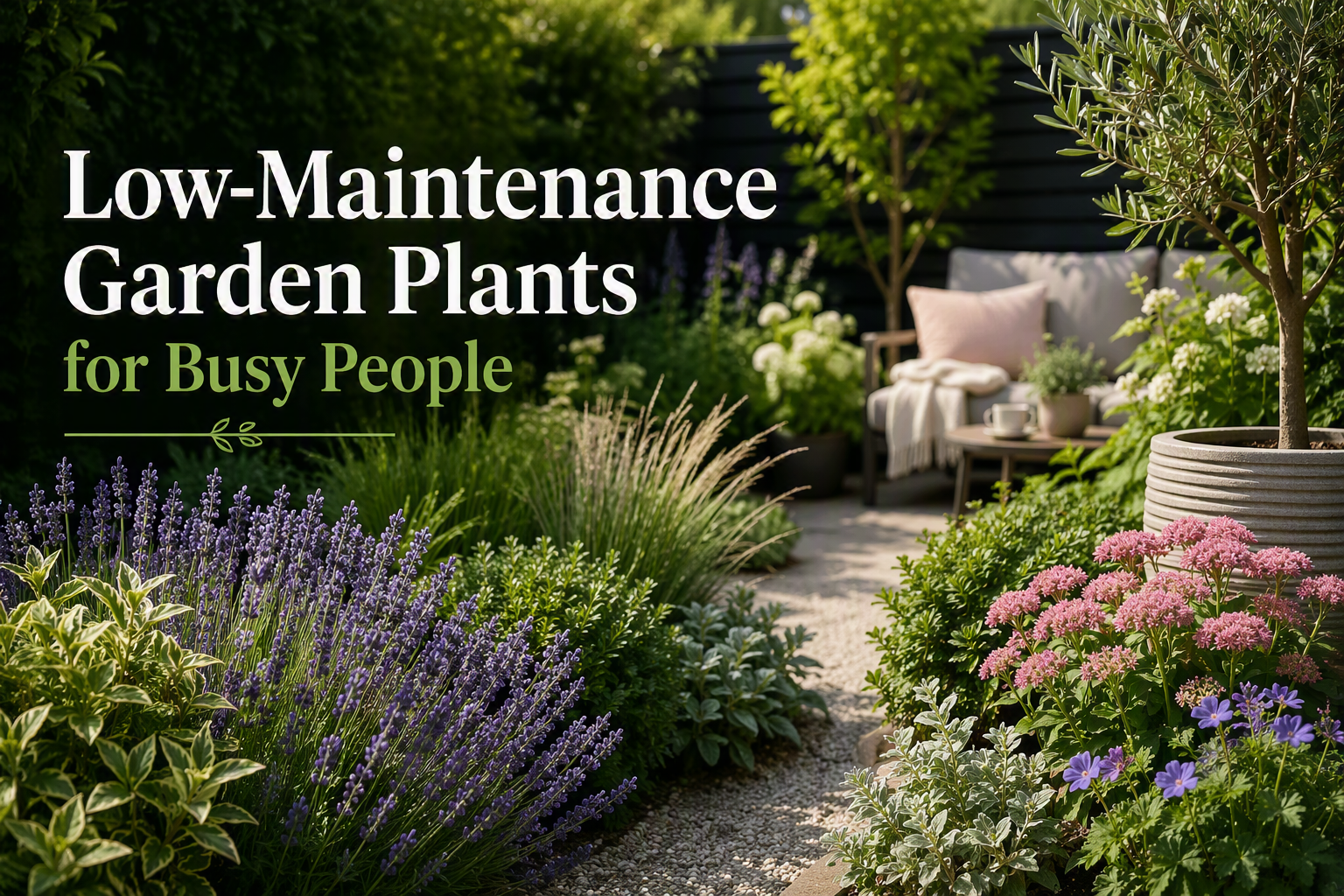 Low-Maintenance Garden Plants for Busy People