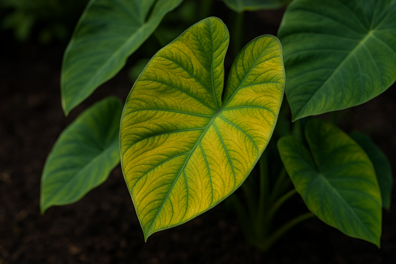 🌿 Colocasia ‘Maui Gold’ – Bold Foliage for Exotic UK Gardens