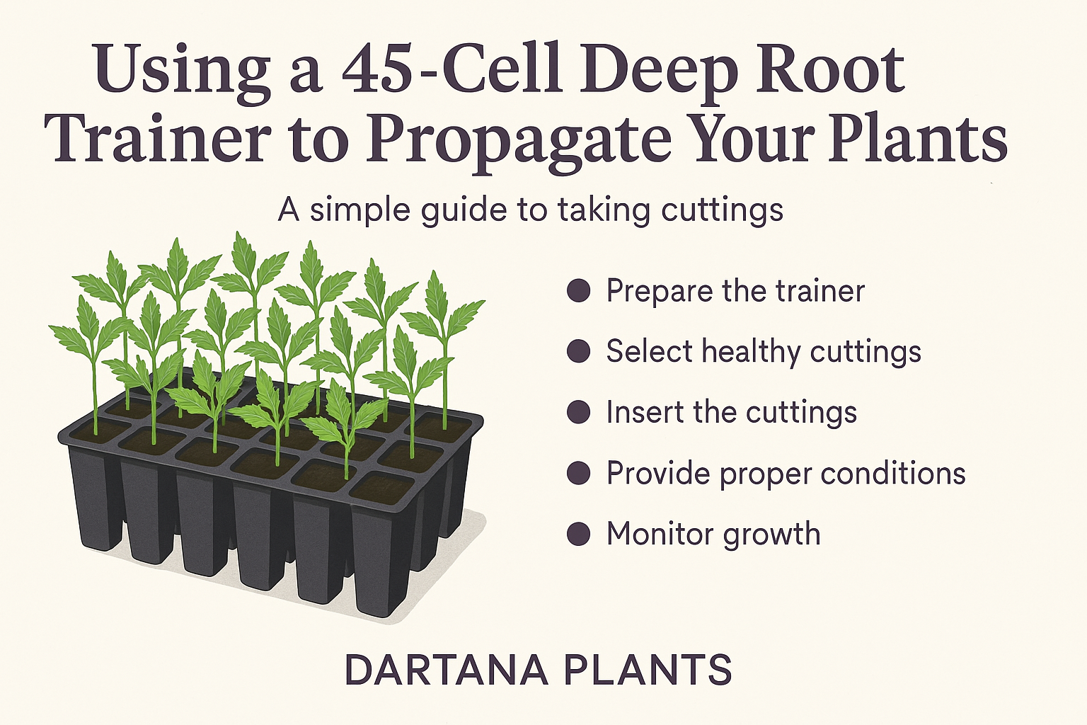 Using a 45‑Cell Deep Root Trainer to Propagate Your Plants