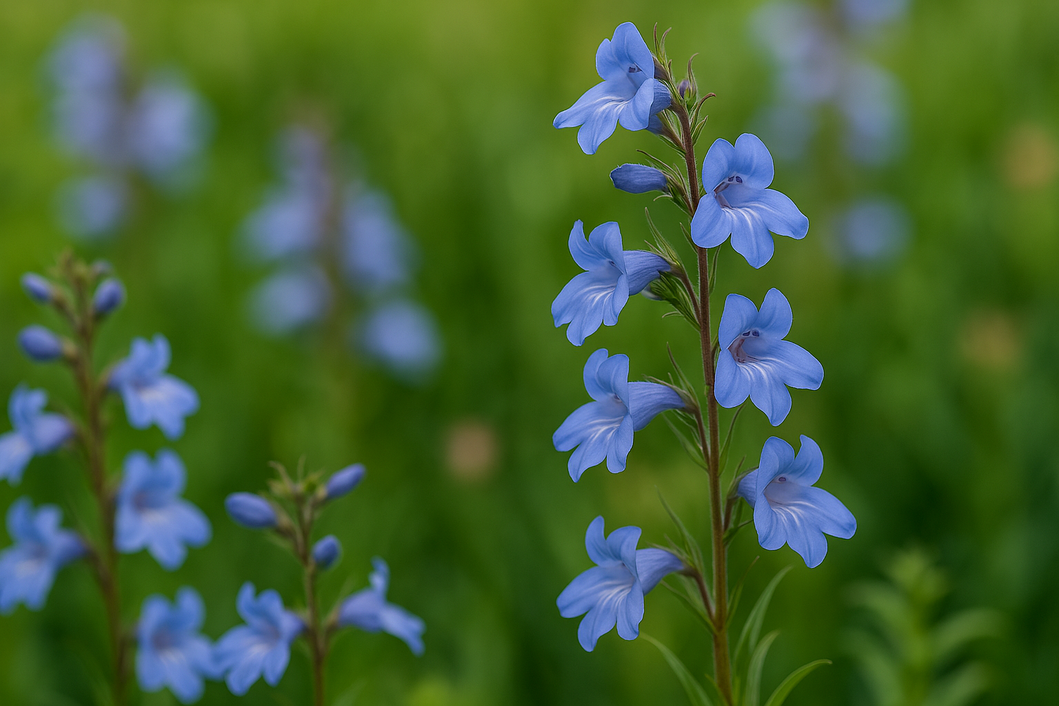 Penstemon ‘Heavenly Blue’: Soft Blue Spires for Summer Borders