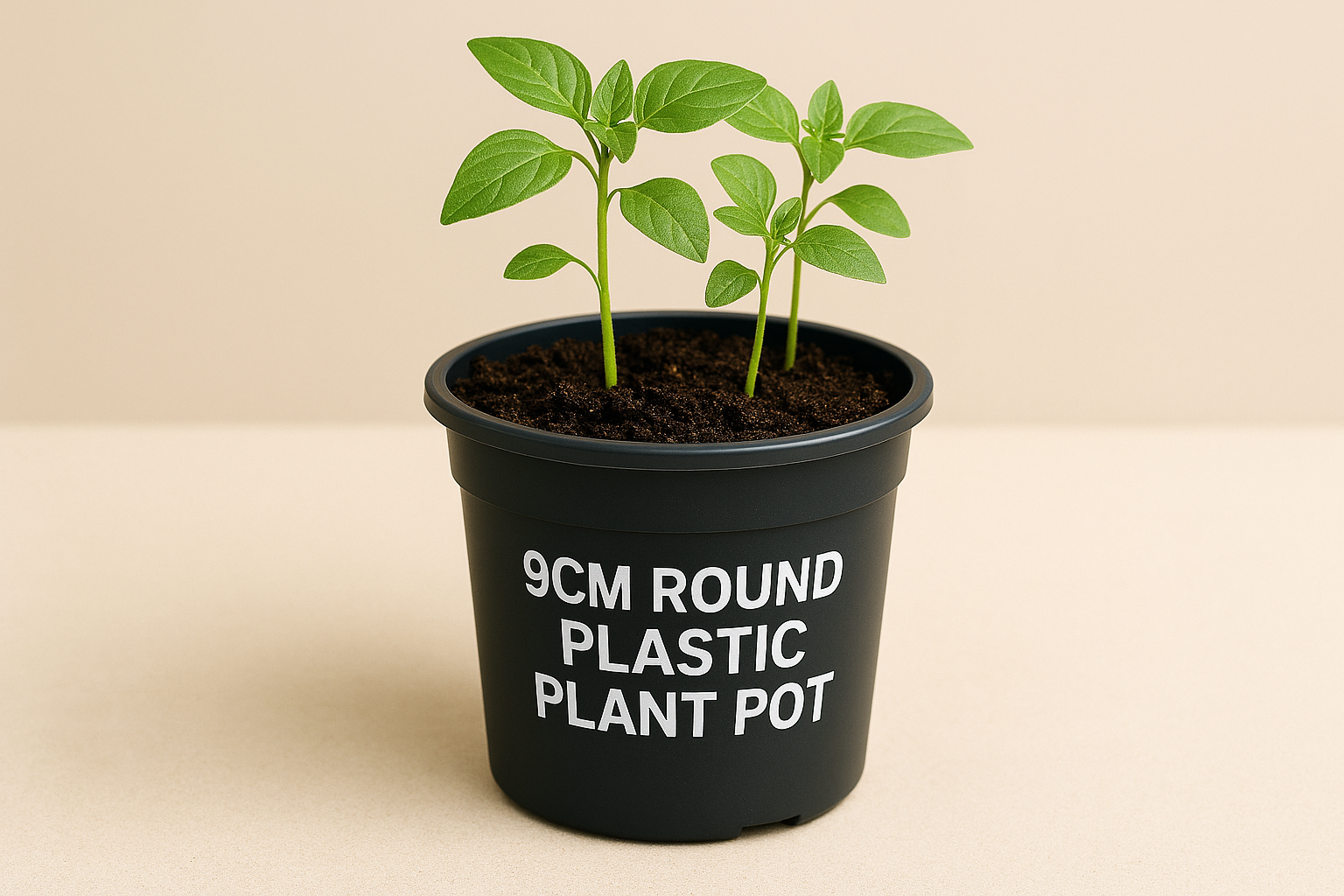 🌱 9cm Round Plastic Plant Pots – Small, Mighty and Incredibly Useful