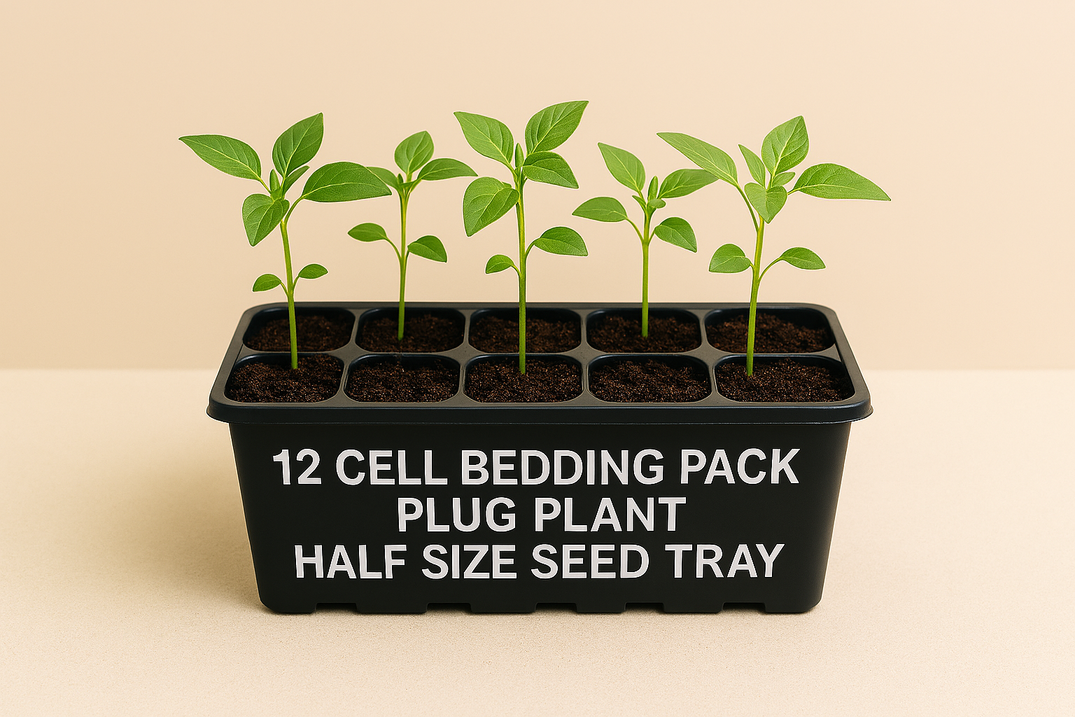 🌱 12 Cell Bedding Pack Plug Plant Tray – The Ultimate Half‑Size Seed Tray for Successful Seed Starting