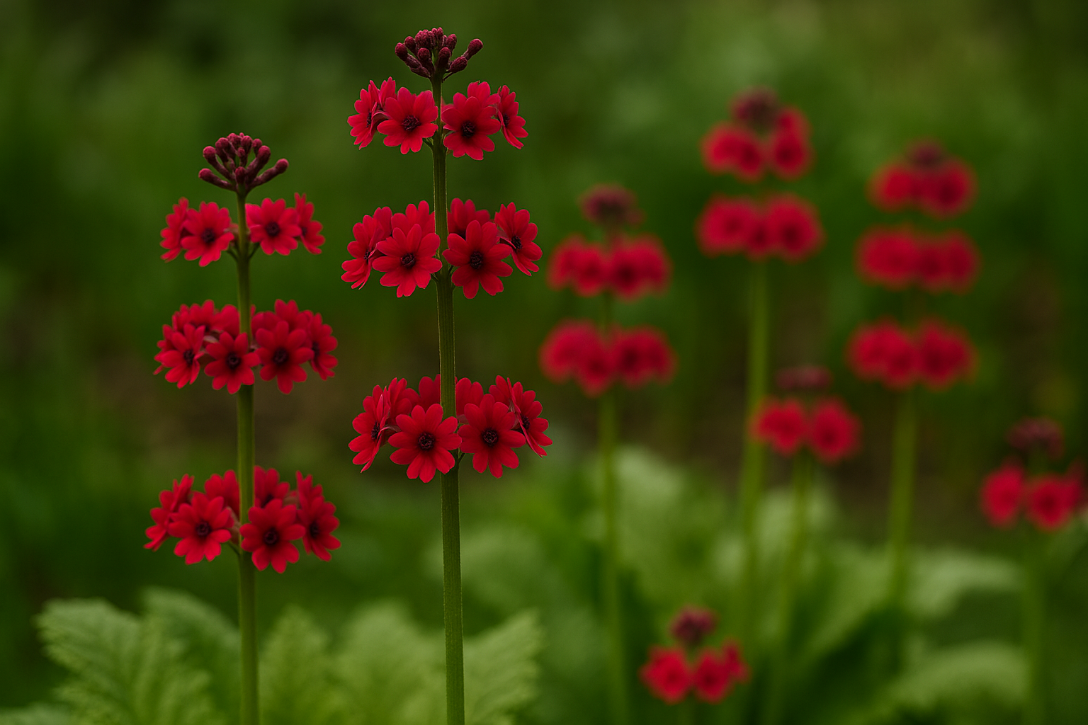 Primula japonica ‘Miller’s Crimson’ | Candelabra Primrose for Shade