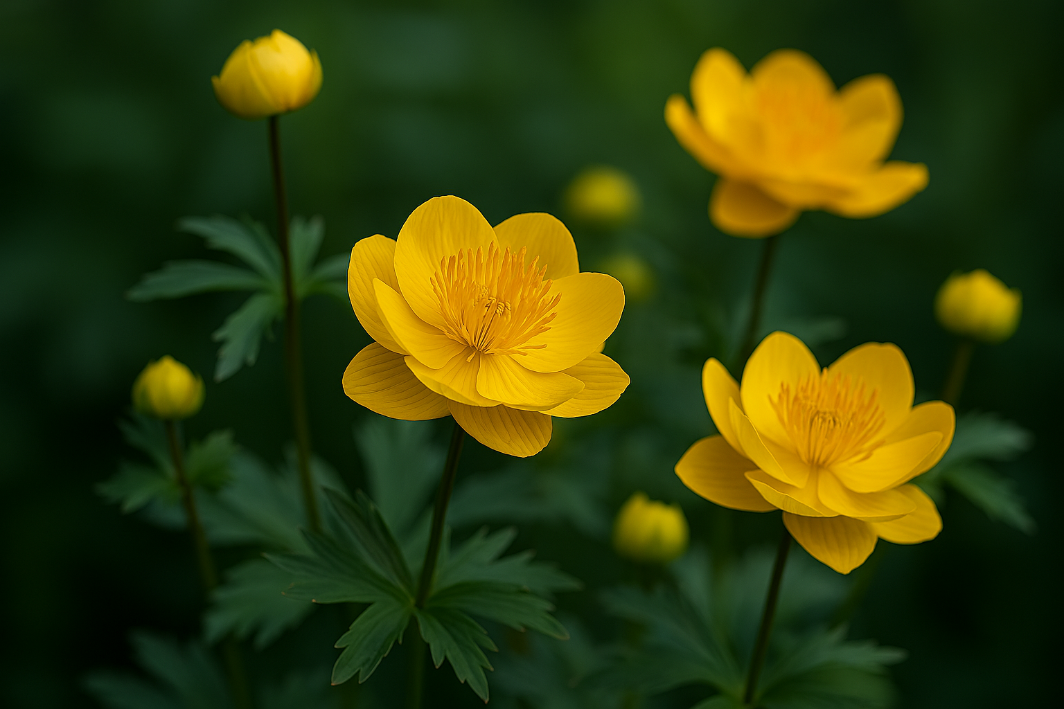 Trollius Plug Plants | Globe Flowers for Damp & Woodland Gardens UK