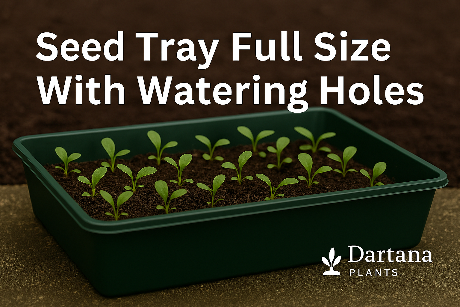 Seed Tray Full Size With Watering Holes – A Gardener's Essential Tool