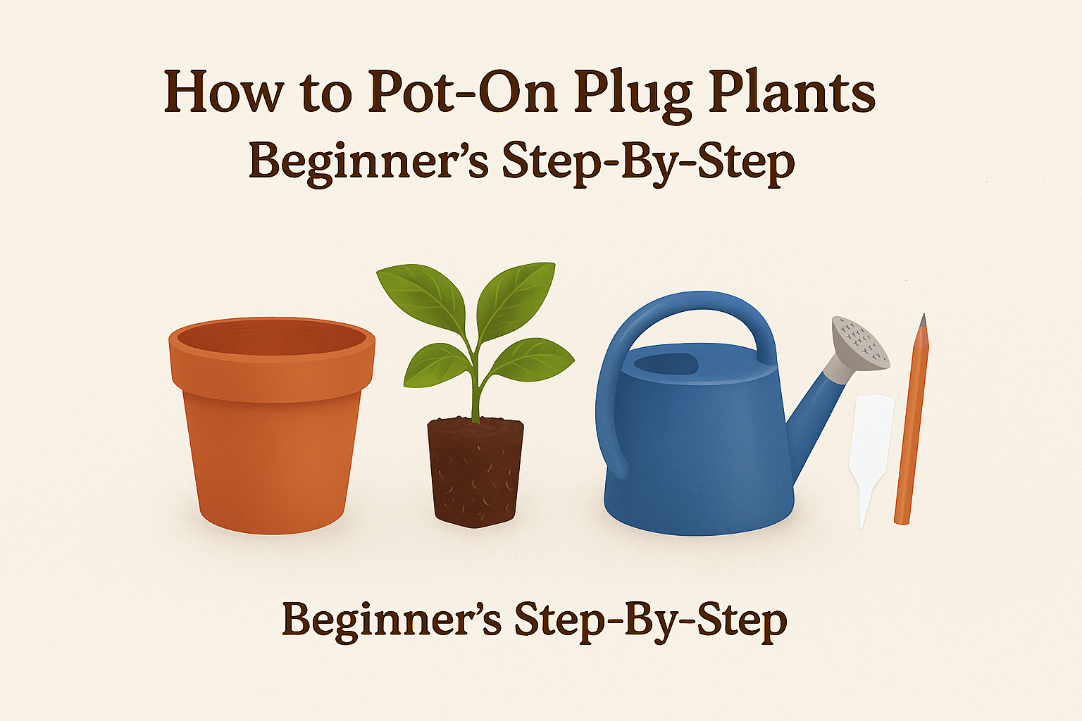 How to Pot‑On Plug Plants (Beginner’s Step‑by‑Step Guide)