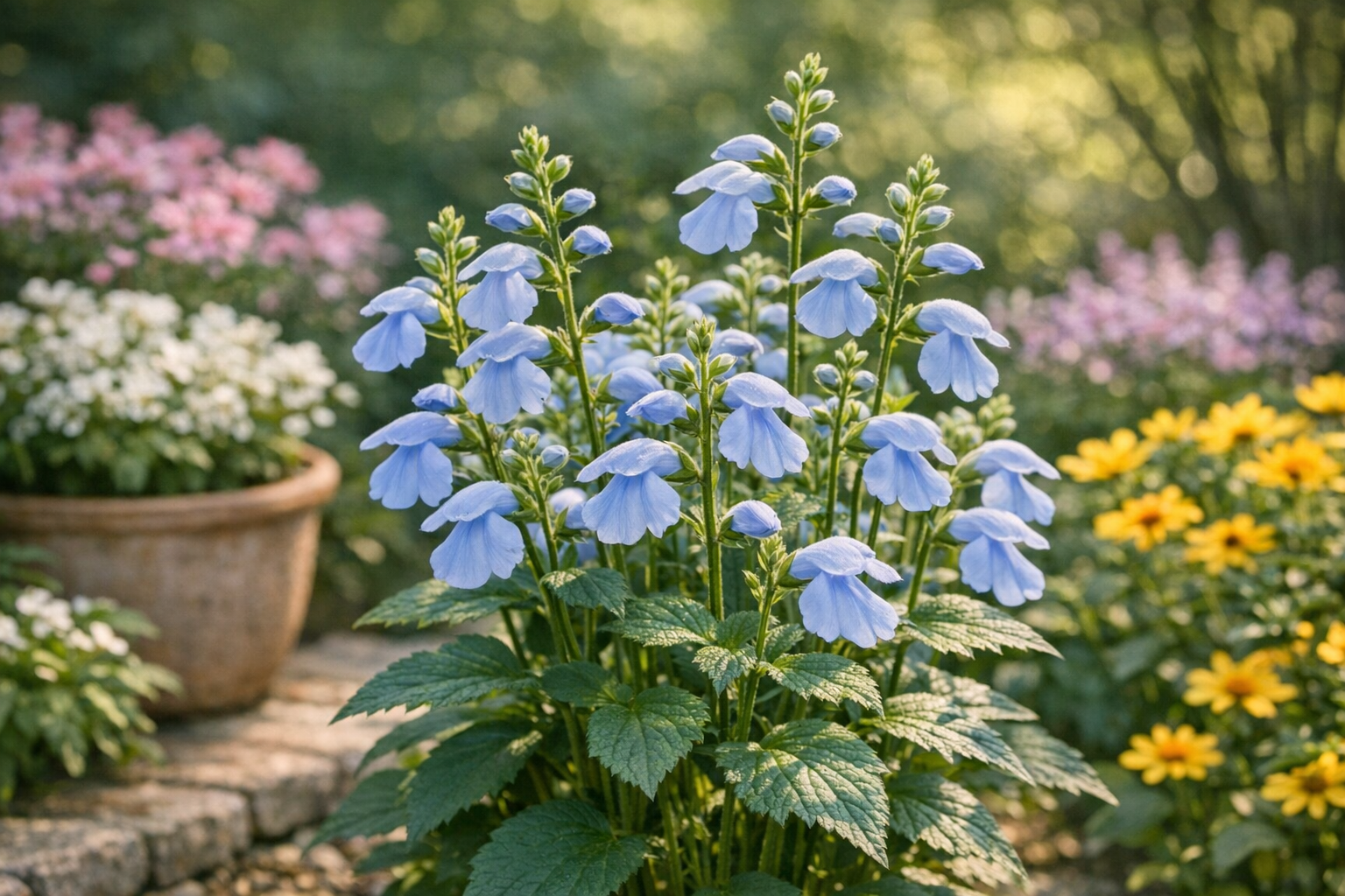 Salvia patens ‘Cambridge Blue’ for UK Gardens