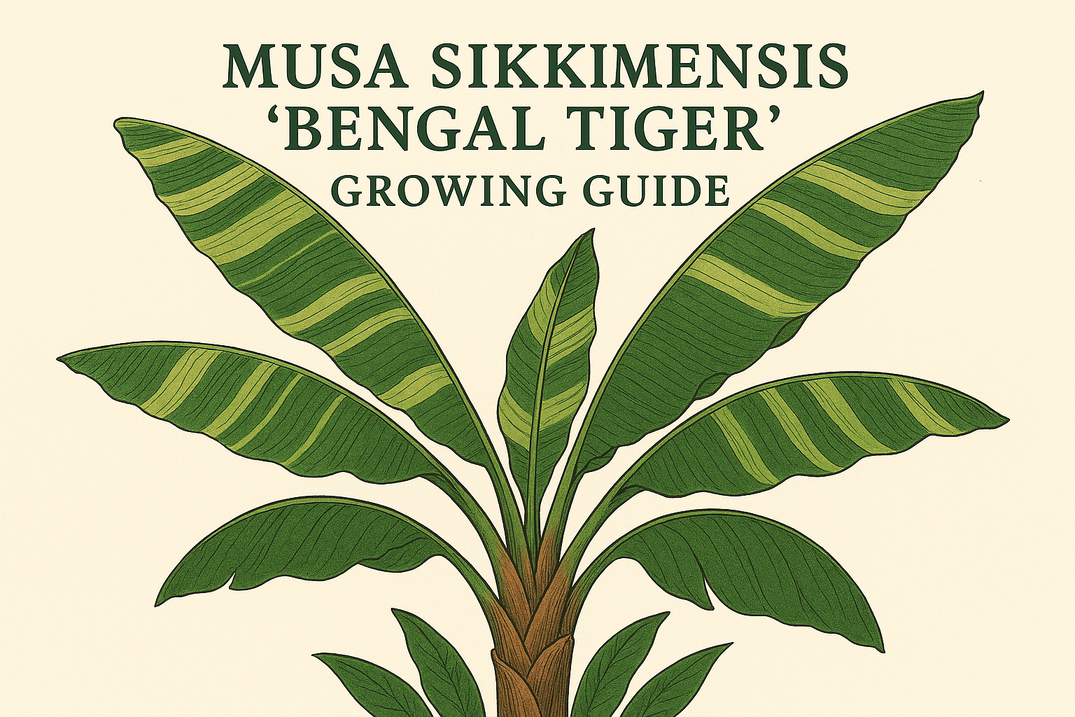 Musa sikkimensis ‘Bengal Tiger’ – Growing Guide for an English Country Garden