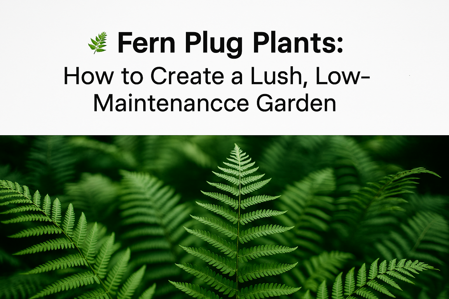Fern Plug Plants: How to Create a Lush, Low‑Maintenance Garden 🌿