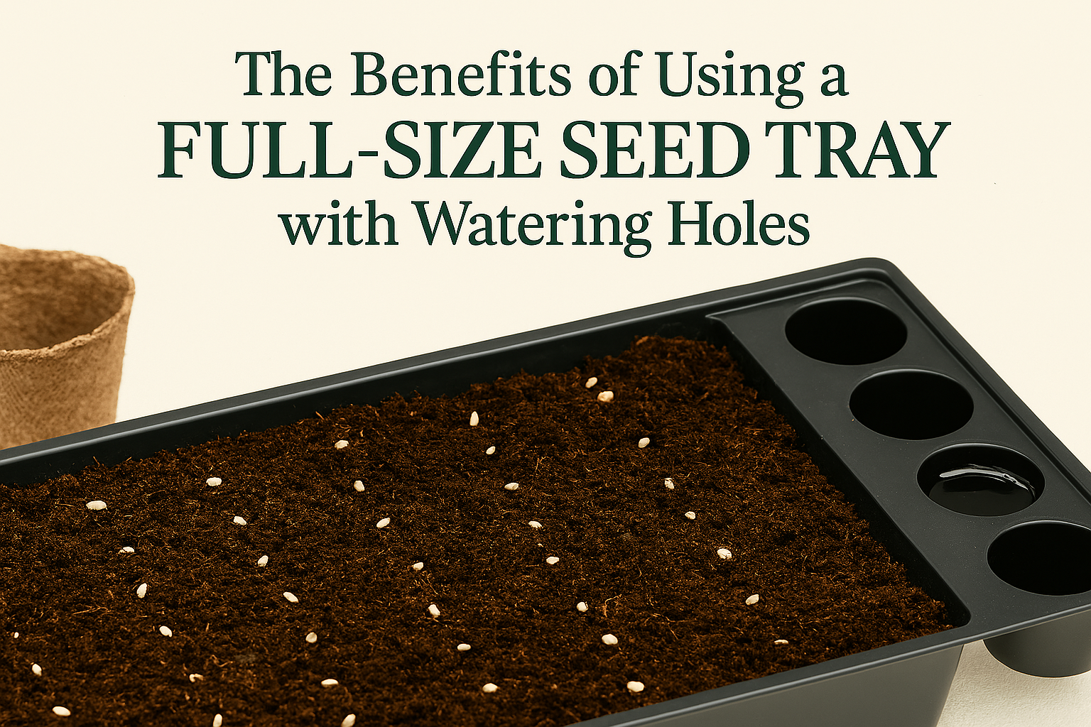 The Benefits of Using a Full‑Size Seed Tray with Watering Holes