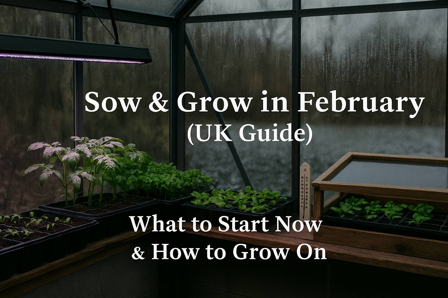 Sow & Grow in February (UK Guide): What to Start Now & How to Grow On