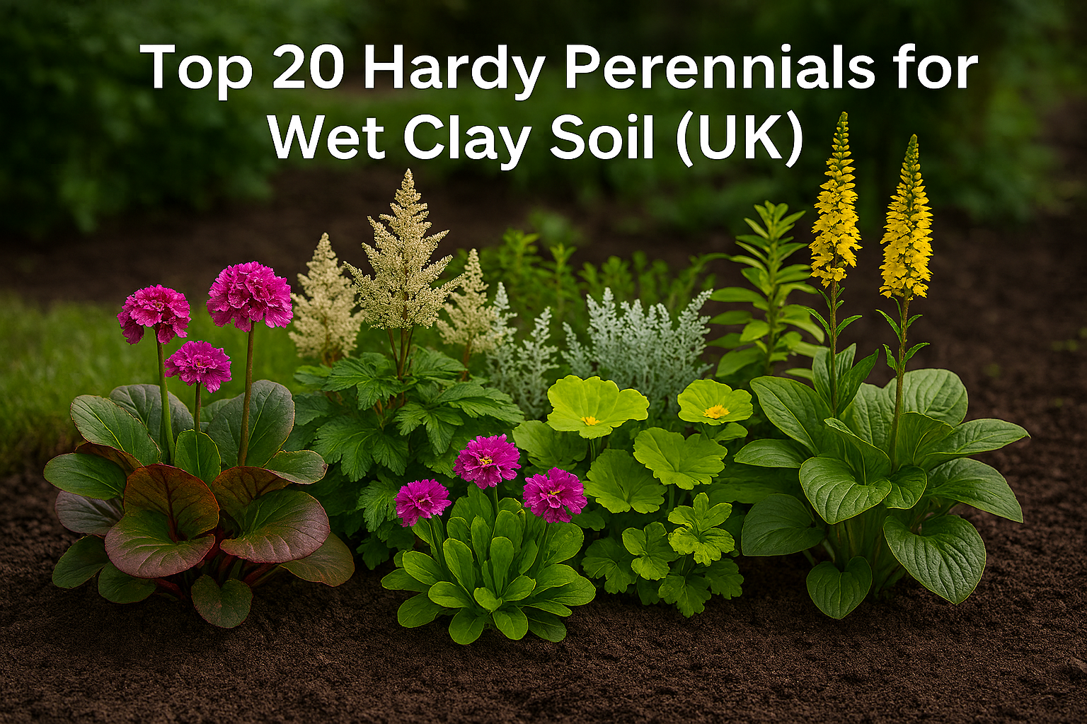 Top 20 Hardy Perennials for Wet Clay Soil (UK)