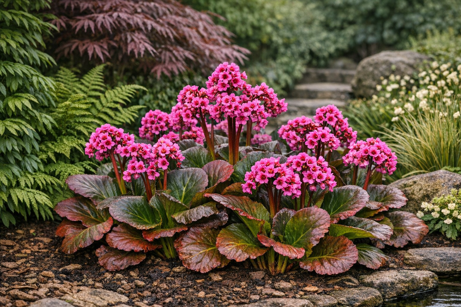 Bergenia ‘Eroica’ – Evergreen Ground Cover for UK Gardens