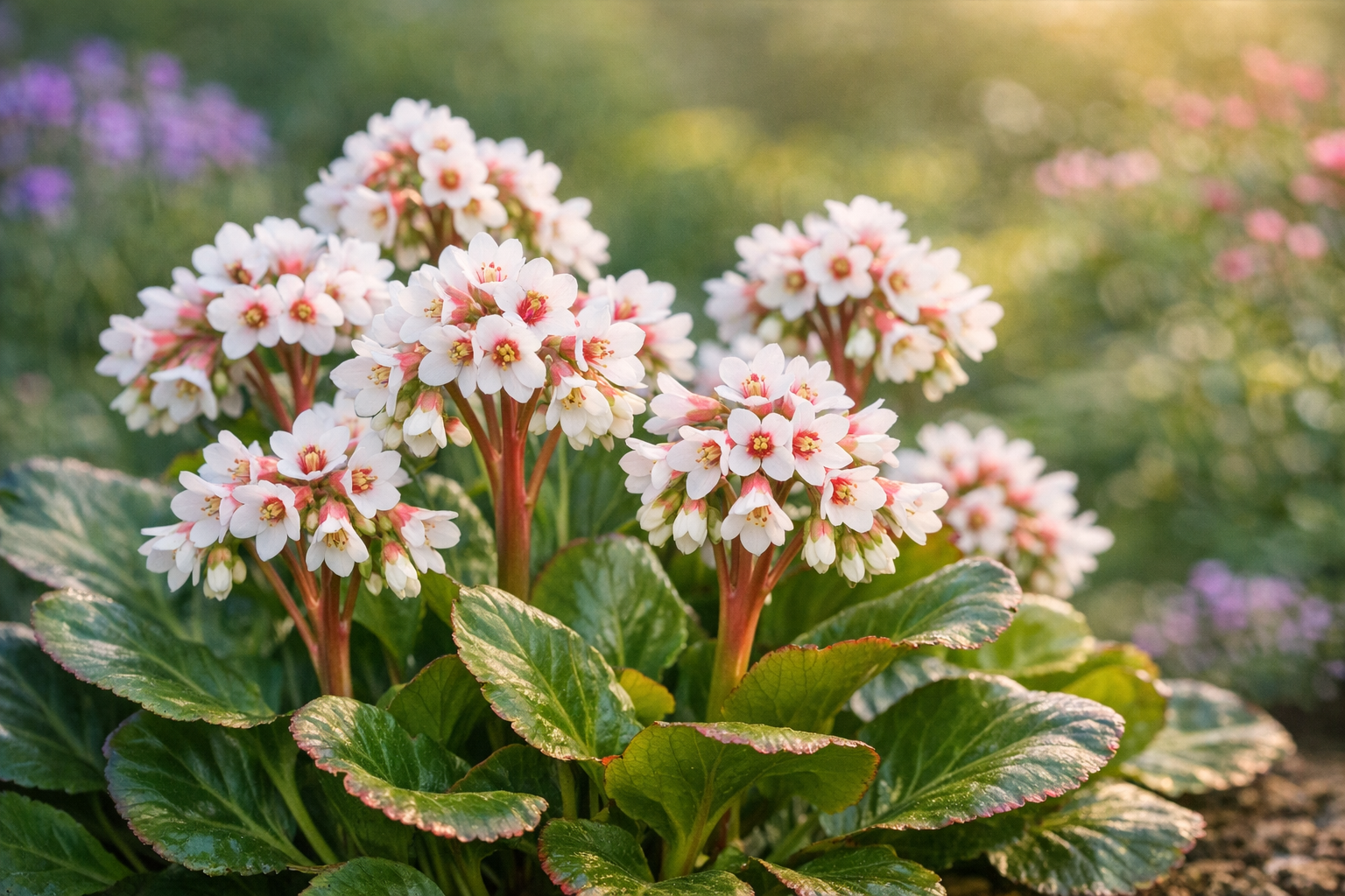 Bergenia ‘Diamond Drops’ – Evergreen Ground Cover for UK Gardens
