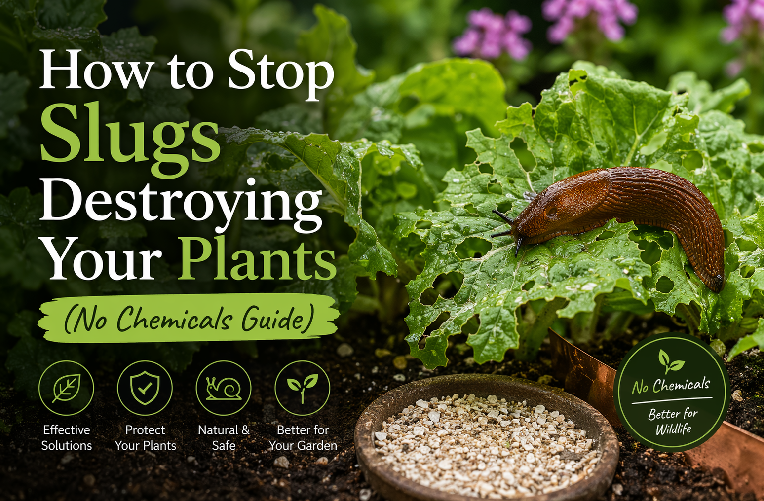 How to Stop Slugs Destroying Your Plants (No Chemicals Guide)